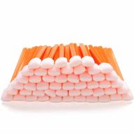 aawipes large foam cleaning swabs with 50 rectangular tips, orange - ideal for cleaning inkjet printers, optical instruments, and general cleaning purposes, perfect for cleanroom use logo