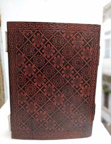 img 1 attached to Leather Dragon Bound Journal 6X8 Notebook For Men DnD Book With Blank Pages Travel Writing (Brown)