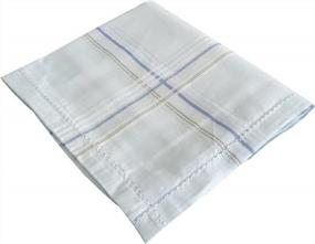 img 1 attached to 🧣 S4S Cotton Luxury Collection: Exquisite Handkerchiefs for Men's Perfect Accessories