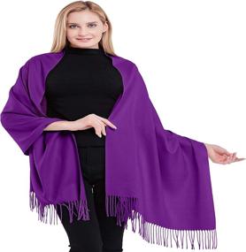 img 4 attached to 100 Cashmere Shawl Nepal Apparel Women's Accessories : Scarves & Wraps