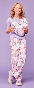 img 2 attached to Iscream Girls Print Silky Plush Girls' Clothing ~ Pants & Capris