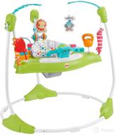 🦘 fisher-price fitness fun folding jumperoo: gym-themed infant activity center with adjustable bouncing seat, lights, music, and interactive toys логотип