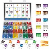 complete 266-piece car fuse assortment kit - automotive blade fuses - standard & mini fuse set for tool/auto/boat/truck/rv accessories - 2a to 40amp replacement fuses logo