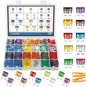 img 4 attached to Complete 266-Piece Car Fuse Assortment Kit - Automotive Blade Fuses - Standard & Mini Fuse Set for Tool/Auto/Boat/Truck/RV Accessories - 2A to 40AMP Replacement Fuses