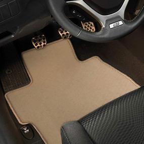 img 1 attached to High-Quality Beige Floor Mats for 2006-2011 Honda Civic - Front & Rear 3PC - Nylon by IKON MOTORSPORTS