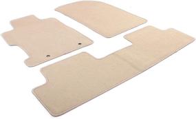 img 4 attached to High-Quality Beige Floor Mats for 2006-2011 Honda Civic - Front & Rear 3PC - Nylon by IKON MOTORSPORTS