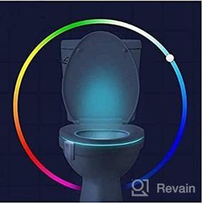 img 1 attached to 16-Color Toilet Night Light: Motion Activated Detection for a Funny Bathroom Experience - Perfect Birthday, Christmas, or Stocking Stuffer Gift for Dad, Mom, Men, Women & Kids - The Coolest Gadget!