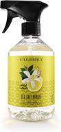 caldrea multi-surface countertop spray cleaner, made with vegetable protein extract, sea salt neroli scent, 16 oz logo