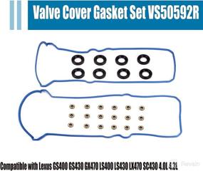 img 3 attached to 🔧 Compatible Engine Valve Cover Gasket VS50592R for Lexus GS400 GS430 GX470 LS400 LS430 LX470 SC430 4.0L 4.3L Models