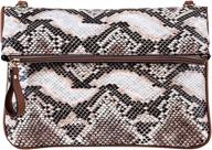 sun kea fashion snakeskin envelope women's handbags & wallets : shoulder bags логотип