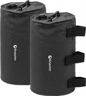 secure your pop up canopy with anavim canopy water weights bag - 2pcs-pack black logo