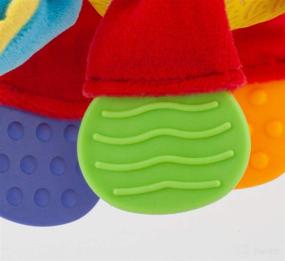 img 1 attached to Nuby Floppers Plush Teether: Gentle & Soothing Alligator for Teething Relief