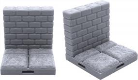 img 1 attached to 3D Printed Paintable Locking Dungeon Tiles Cross Chamber Terrain Scenery Tabletop 28Mm Miniatures Role Playing Game