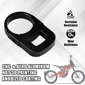 img 1 attached to 🛵 Enhance Your Riding Experience with URLWALL Digital Display Relocation Bracket: The Perfect Tool for Sur Ron X Light Bee Segway X260 X160 Electric Dirt Bikes (Black)