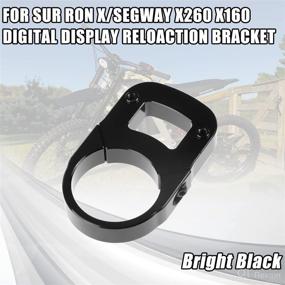 img 3 attached to 🛵 Enhance Your Riding Experience with URLWALL Digital Display Relocation Bracket: The Perfect Tool for Sur Ron X Light Bee Segway X260 X160 Electric Dirt Bikes (Black)