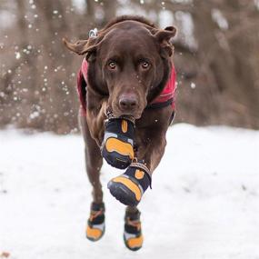 img 1 attached to 🐾 Kurgo Winter Dog Shoes - Snow Boots for Pets, Non Slip Pet Booties with LED Lights, Reflective & Water-Resistant, Anti-Slip Step n' Strobe for Small, Medium, and Large Pets