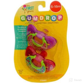 img 3 attached to 🍼 The First Years Gumdrop Pacifiers 6-18 Month - Color May Vary - 2 Count (Pack of 1) - Find It Now!