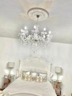 img 1 attached to Ridgeyard Crystal Chandelier - 10 Elegant Lights For A Luxury Living Room review by Ben Alvarez