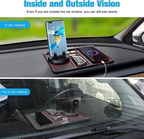 img 2 attached to Universal Dashboard Multifunctional Organizer Sunglasses Car Electronics & Accessories