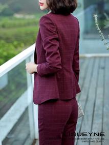 img 2 attached to LISUEYNE Women'S Three-Piece Office Blazer Suit Set For Business Wear - Skirt/Pant, Vest Jacket