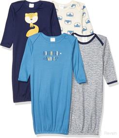 img 4 attached to 👶 4-Pack Gerber Baby Gown Set