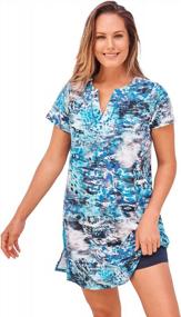 img 4 attached to Swimsuits For All Women'S Plus Size Chlorine Resistant Swim Tunic
