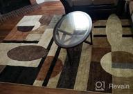 img 1 attached to Modern Abstract Area Rug By Home Dynamix Tribeca In Brown And Green Colors, 39"X55 review by Falcons Berry