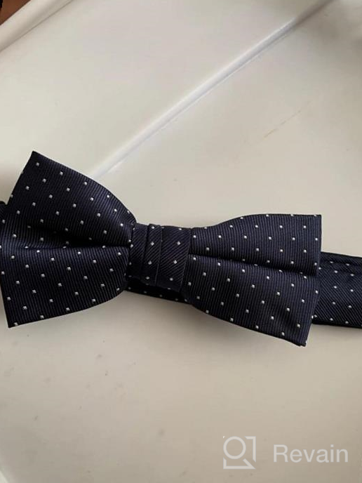 img 1 attached to 🎀 Spring Notion Dotted Woven Large Boys Bow Ties: Stylish Accessories for Formal Wear review by Keith Leach