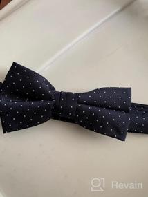 img 5 attached to 🎀 Spring Notion Dotted Woven Large Boys Bow Ties: Stylish Accessories for Formal Wear