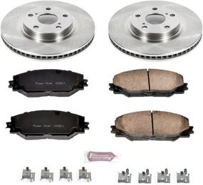 img 2 attached to 🔥 Enhanced Performance Brake Kit: Power Stop KOE3054 - OE Brake Rotors & Ceramic Brake Pads