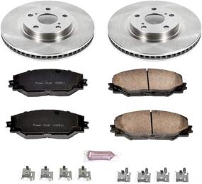 img 1 attached to 🔥 Enhanced Performance Brake Kit: Power Stop KOE3054 - OE Brake Rotors & Ceramic Brake Pads