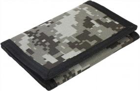 img 4 attached to 👛 Men's Accessories: Canvas Trifold Camouflage Wallet with Zipper