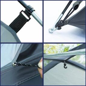 img 1 attached to Bessport Camping Tent: Water Resistant 2/4/6 Person Dome Tents For Outdoor Hiking & Festival Camping