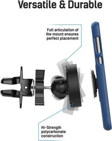 img 3 attached to 🚗 LolliLocket Air Vent Car Mount featuring Encased Magnetic Car Mount Socket for Pop Grip Phone Holders (Patent Pending & Fully Adjustable)