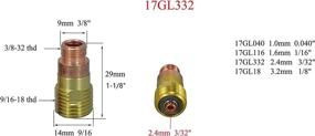 img 3 attached to TIG Stubby Gas Lens 17GL332 10N24S: High-performance welding lens for seamless precision