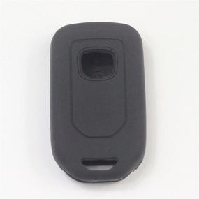 img 1 attached to 🔑 Btopars 2pcs 5 Button Black Silicone Key Fob Cover Case Skin Protector Bag for 2015-2019 Honda Civic Accord Pilot CR-V CRV Key Remote A2C81642600