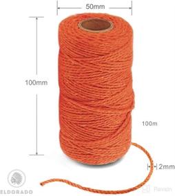 img 3 attached to 🧵 Eldorado Natural Cotton Twine String Set - 2mm Diameter, 100m/109 Yards - All-Purpose Crafting, Gardening, DIY, Events - Six-Color Set #4