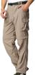 men's quick dry convertible lightweight hiking fishing zip-off cargo work pants trousers for outdoors logo