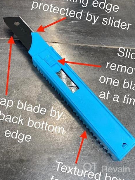 img 1 attached to Zoid 3-In-1 Adjustable Utility Knife With Contoured Body And Trax-Grip For Safe And Easy Cutting, Functions As A Precision Utility Knife, Wire Stripper, And Carabiner, Box Cutter, Wire Cutter review by Michael Nastanovich