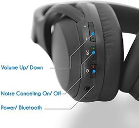 img 2 attached to 🎧 Extreme Sound Isolation: Bluetooth Active Noise Canceling Headphones - Pyle PBTNC50