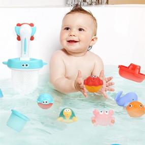 img 1 attached to Eners Toddler Bathtub Fishing Organizer