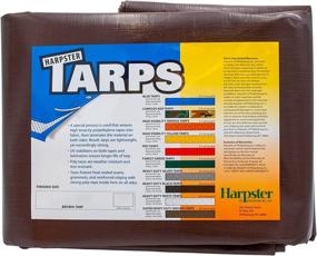 img 4 attached to Premium 10ft x 20ft Brown Tarp - Extra Durable, Heavy-Duty, 8 oz. - 16 Mil Thickness