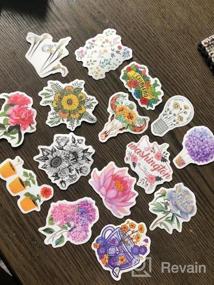 img 5 attached to Vibrant Flower Stickers: Waterproof, Vinyl Decals For Laptops, Skateboards, And More - 200 Pack Of Cute Designs For Kids, Teens, And Adults