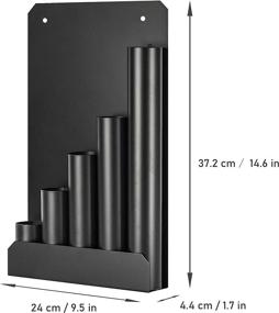 img 3 attached to 🔗 Efficient Cable Tie Organizer, 9.5" Length, 1.7" Width, 14.6" Height (Black) for Neat Cable Management
