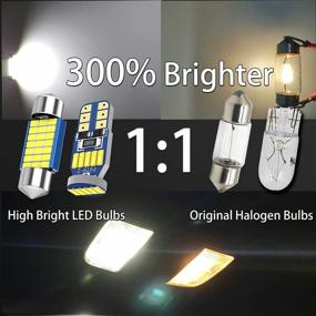 img 3 attached to Upgrade Your Japanese Car Interior Lighting With WEIMELTOY Led Bulbs - DE3175 194 31Mm DE3021 DE3023 T10 175 168, Canbus Error Free, 6000K White - Pack Of 10