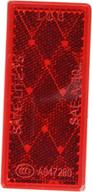 🚦 high visibility grote red stick-on rectangular reflectors logo