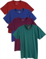 versatile comfort: bolter men's 4 pack cotton-blend short sleeve t-shirts logo