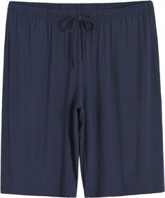 img 4 attached to Esenchel Women'S Plus Size Bamboo Rayon Sleep Shorts - Comfort And Style For A Good Night'S Rest!