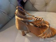 img 1 attached to Dance Like A Pro With DKZSYIM Women'S Satin Latin Dance Shoes - Model 217 review by Tyson Burch