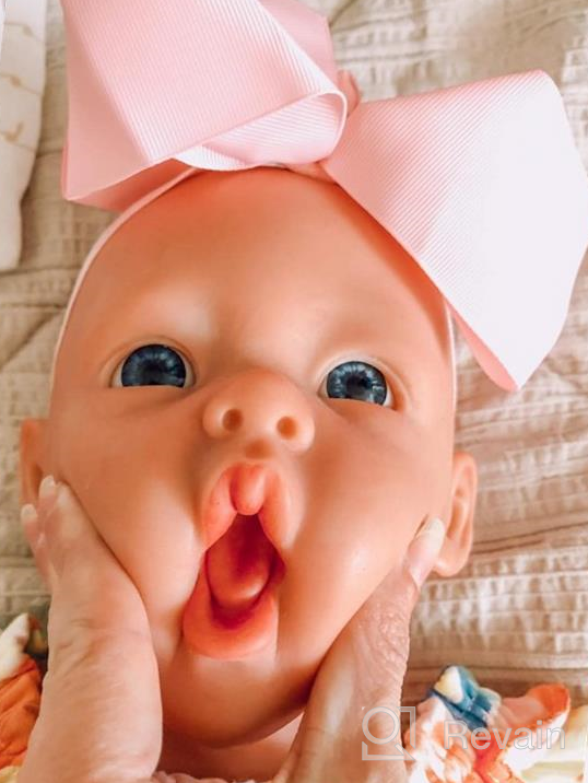 img 1 attached to Realistic Silicone Reborn Baby Doll Girl - 15 Inches, Lifelike, Not Vinyl Material, Newborn, Full Body, Perfect For Collectors review by Roy Ramos